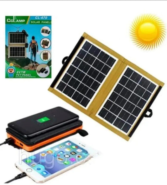 Solar Charger Outdoor Portable Power Bank  by Wishshop