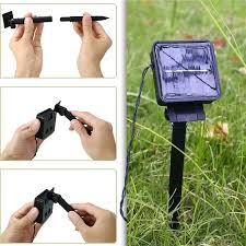 LED Solar Wall Light Garden Security Lamp PIR Motion Sensor IP65  by Wishshop